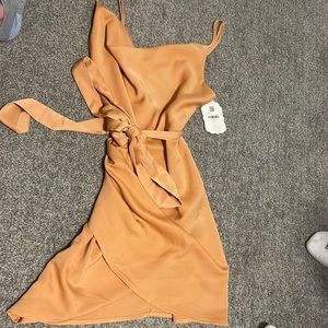 Burnt Orange Silk Dress